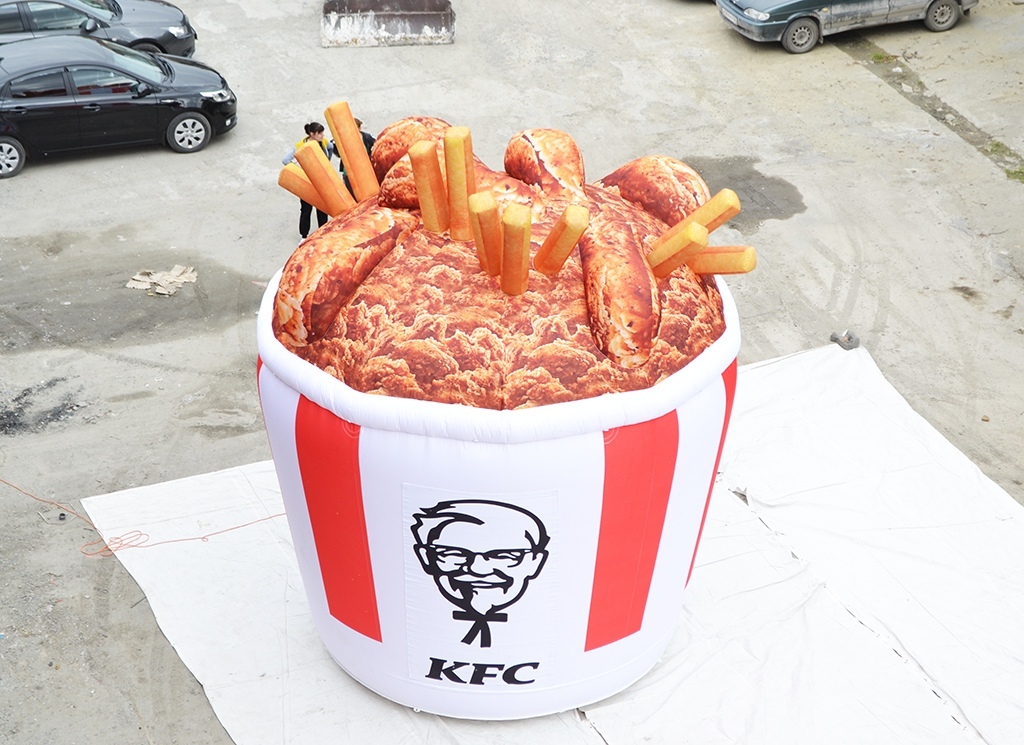 Большая надувная реклама KFC корзина баскет