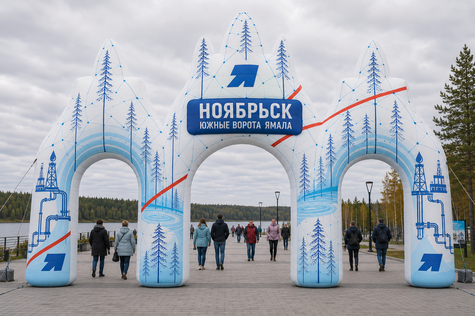 Надувные конструкции для оформления Дня города